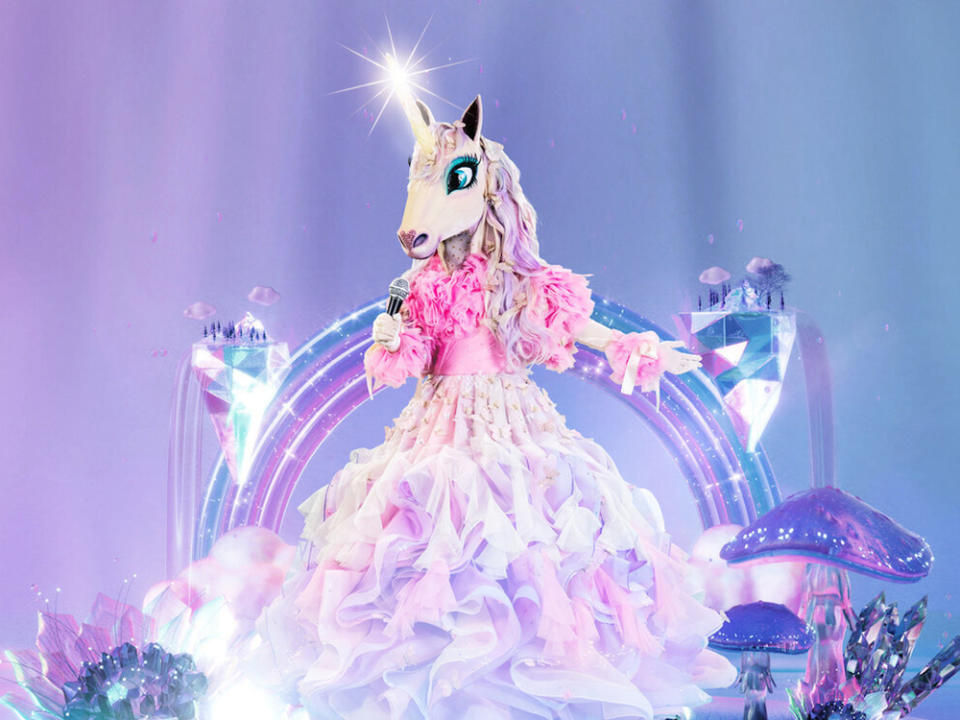 Das Einhorn bei "The Masked Singer" (Bild: ProSieben/Willi Weber)