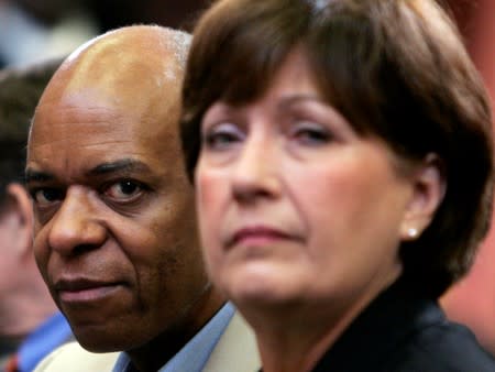 FILE PHOTO: U.S. Rep. William Jefferson and Governor of Louisiana Kathleen Blanco visit an eighth grade science class at Dr. Martin Luther King, Jr. Charter School for Science and Technology in New Orleans, Louisiana