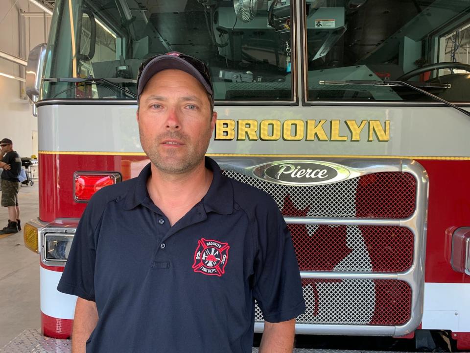 Brett Tetanish is chief of the Brooklyn Volunteer Fire Department.