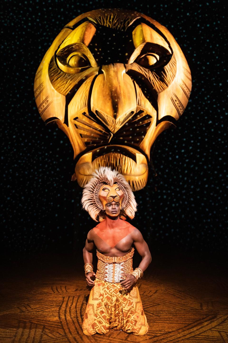 Darian Sanders as Simba in the North American touring production of "The Lion King."