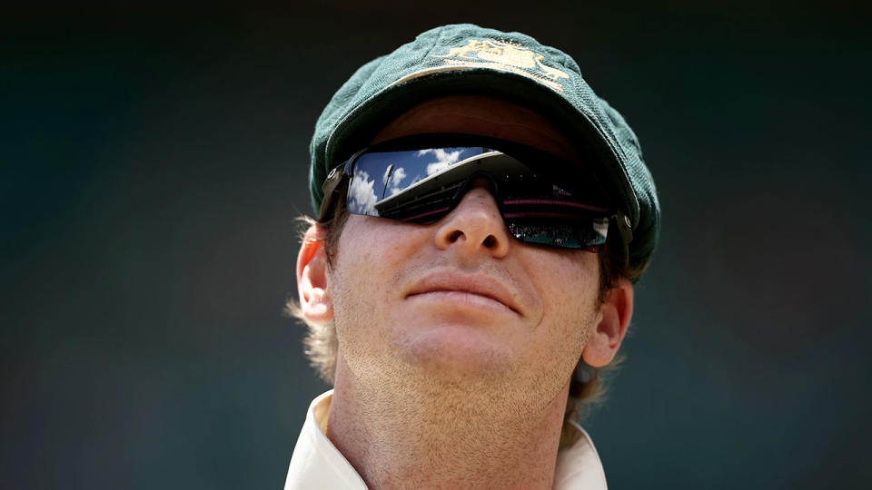 Steve Smith is seen here during the third Test at the SCG.