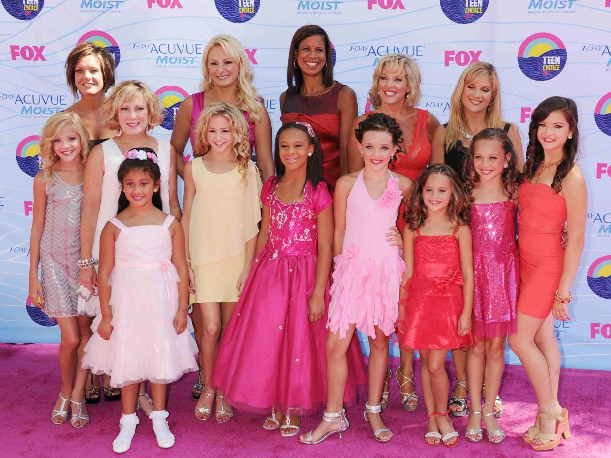 Jeffrey Mayer/WireImage Cast of Dance Moms arrive at the 2012 Teen Choice Awards.