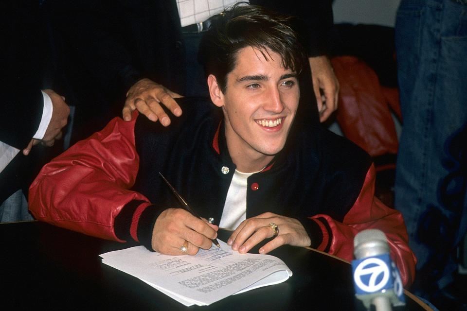 Singer-songwriter Jonathan Knight of New Kids On The Block, circa 1990.