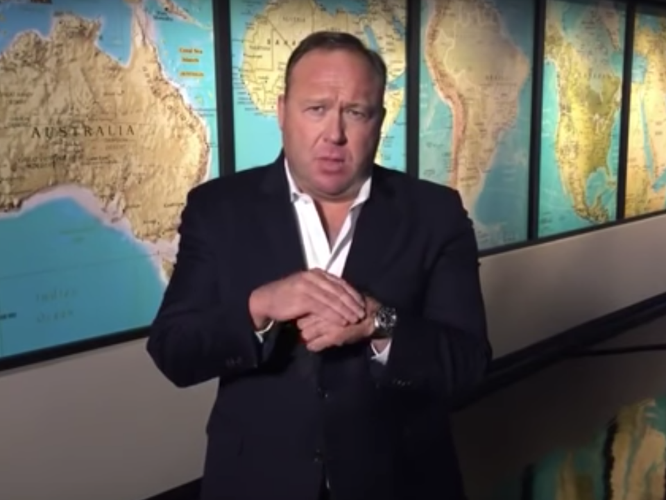 Alex Jones sued for defamation by families of Sandy Hook victims over hoax claims