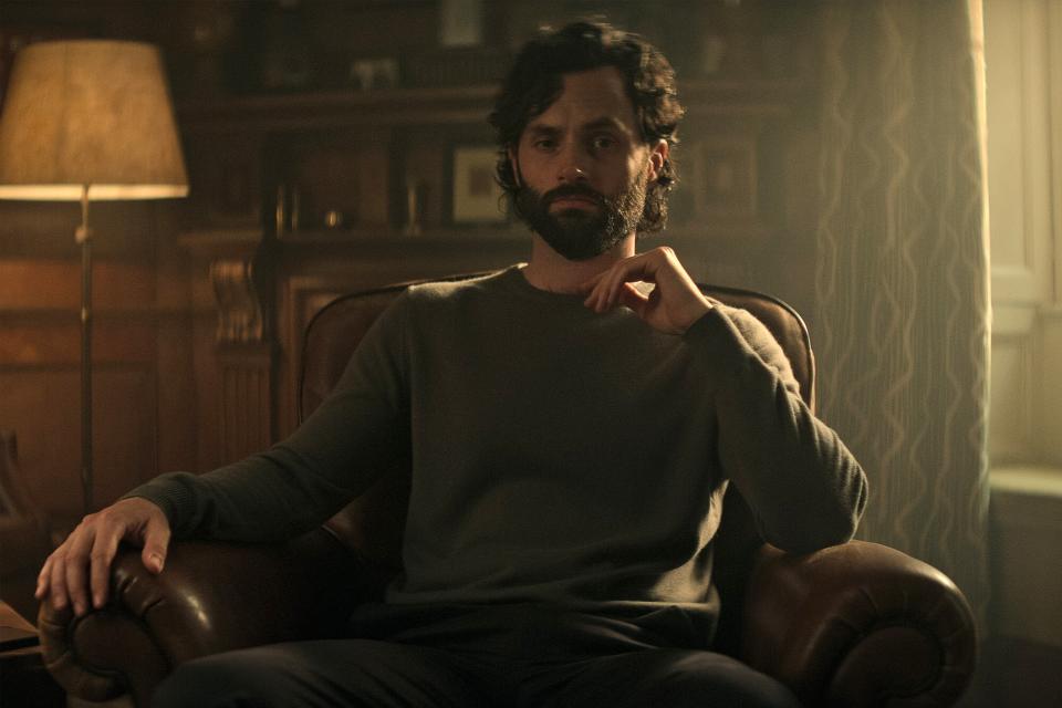 You. Penn Badgley as Joe Goldberg in episode 405 of You. Cr. Courtesy of Netflix © 2022