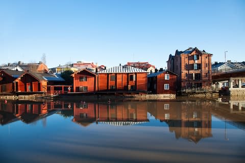 Wooden houses in Porvoo - Credit: AP