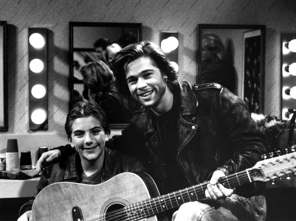 <p>In February 1989, Brad guest starred on season 4 of <em>Growing Pains</em> as Ben's favorite (albeit rude) rockstar. A season earlier, he guest starred as Carol's crush, Jeff. Oops.</p>