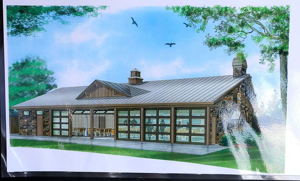 Show is a rendering of what the Davy McClure Educational Center will look like. (TIMES-GAZETTE FILE PHOTO)
