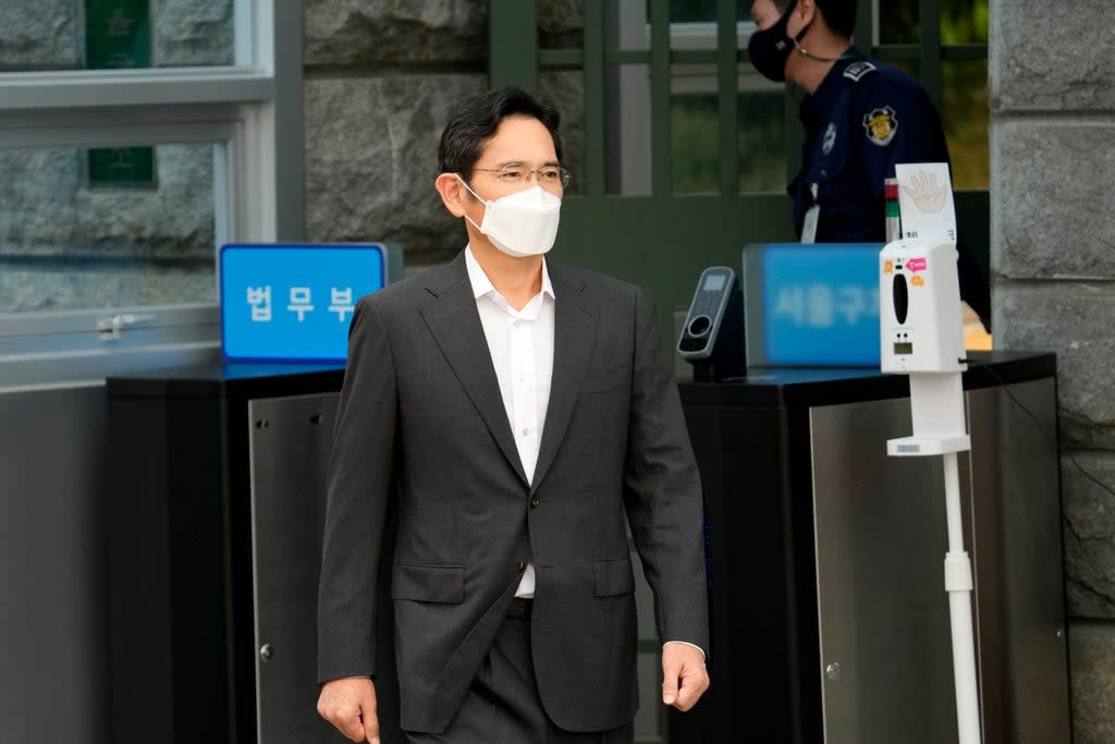 File: Samsung legal heir  Lee Jae-yong has been convicted and fined for using sedative propofol (Copyright 2021 The Associated Press. All rights reserved)