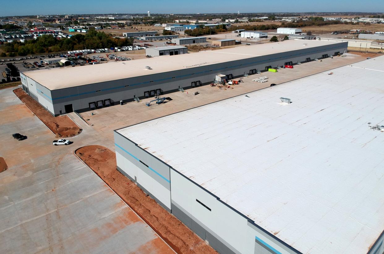 Two new warehouses at 9500 and 9400 W Reno Ave. in Oklahoma City.