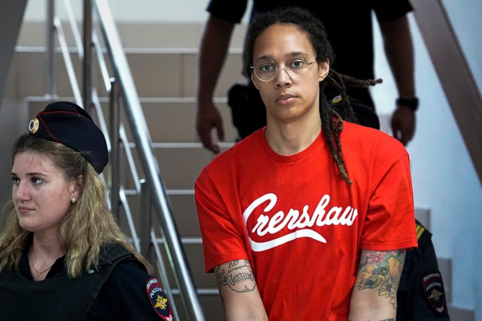 Griner has pleaded guilty to a drugs charge (AP)