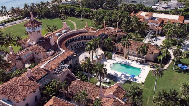PHOTO: Aerial view of former U.S. President Donald Trump's Mar-a-Lago home, Aug. 15, 2022, in Palm Beach, Fla.  (Marco Bello/Reuters)