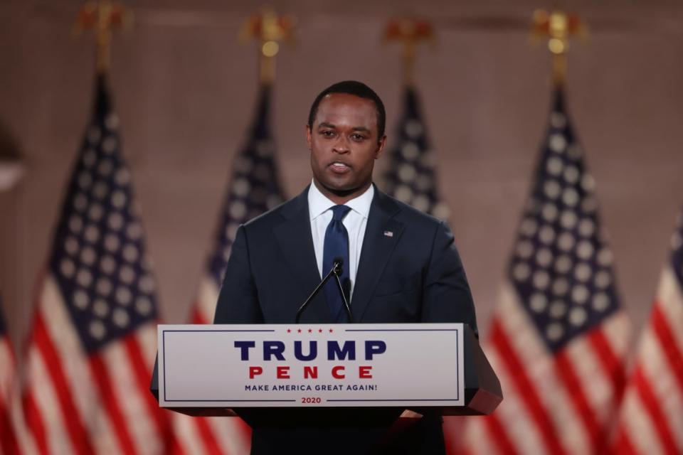 Kentucky Attorney General Daniel Cameron delivers a live address to the largely virtual 2020 Republican National Convention.