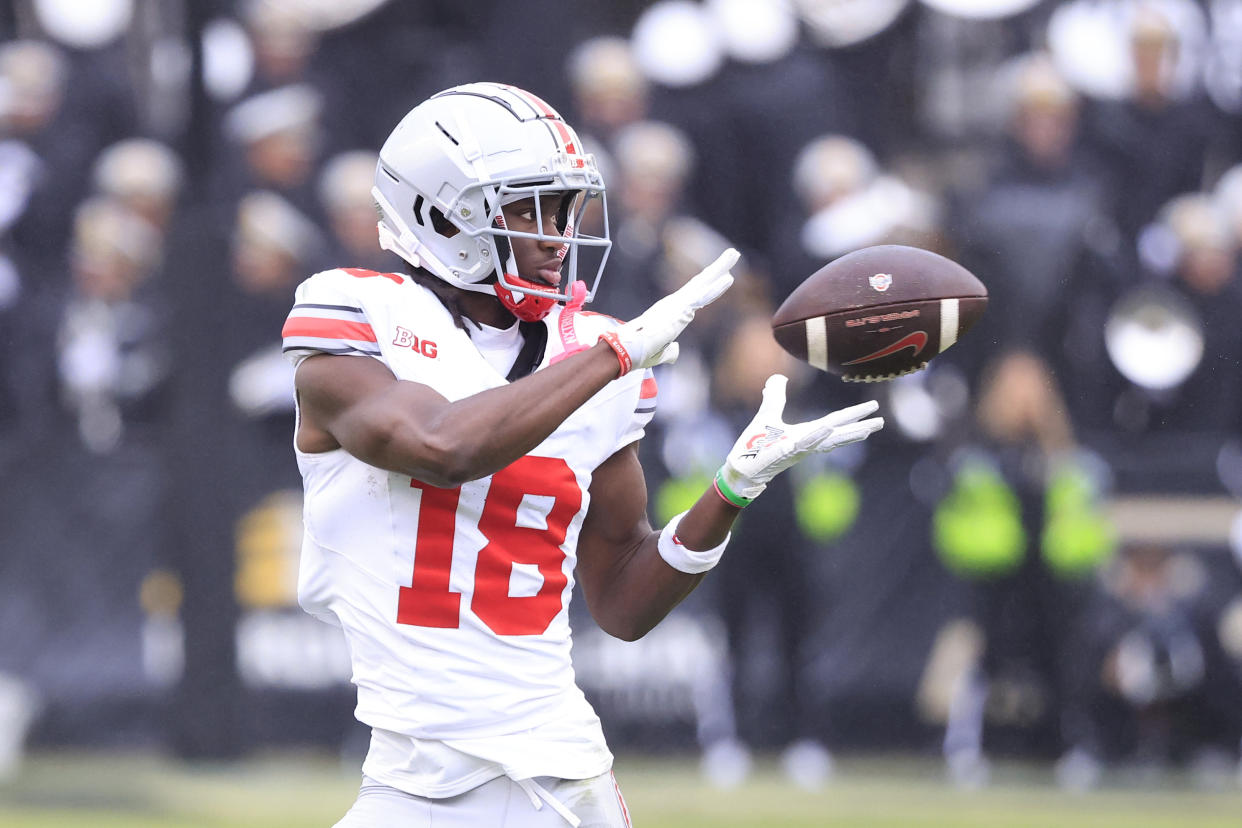 Marvin Harrison Jr. has pretty much everything you're looking for in a wide receiver prospect. (Photo by Justin Casterline/Getty Images)