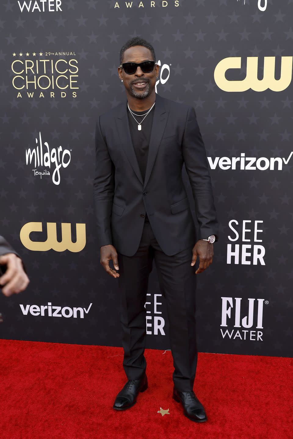 santa monica, california january 14 sterling k brown attends the 29th annual critics choice awards at barker hangar on january 14, 2024 in santa monica, california photo by frazer harrisongetty images