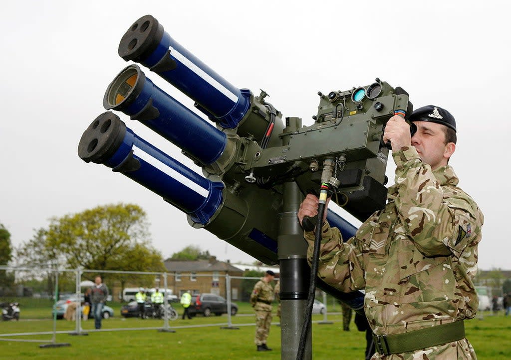 A Starstreak surface-to-air missile system is being provided to Ukrain (UK MoD Crown copyright/PA) (PA Media)