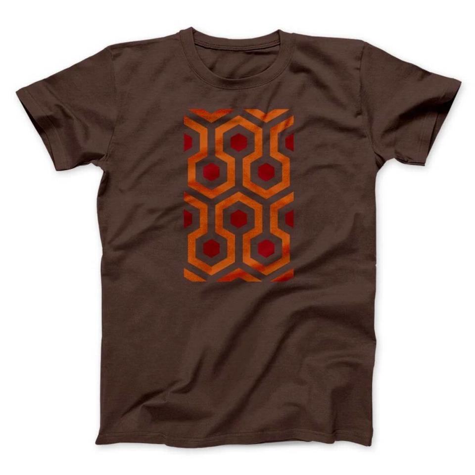 This nostalgic T-shirt features the carpet design from the Overlook Hotel in Stanley Kubrick’s classic “The Shining.”