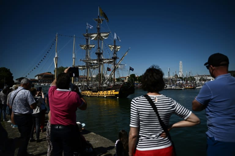 Le Shtandart lors des Fêtes maritimes de la Rochelle, le 19 juin 2024 (Philippe LOPEZ)