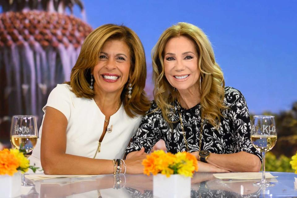 <p>Nathan Congleton/NBCU Photo Bank/NBCUniversal via Getty</p> Hoda Kotb and Kathie Lee Gifford on 