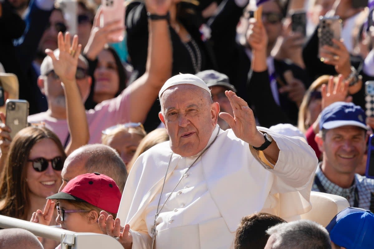 The pope called for increased prevention efforts for addicts, saying they are children of God who deserve to have their human dignity respected (Copyright 2024 The Associated Press. All rights reserved)