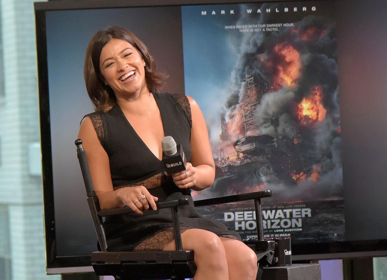 the build series presents gina rodriguez discussing the new movie deepwater horizon