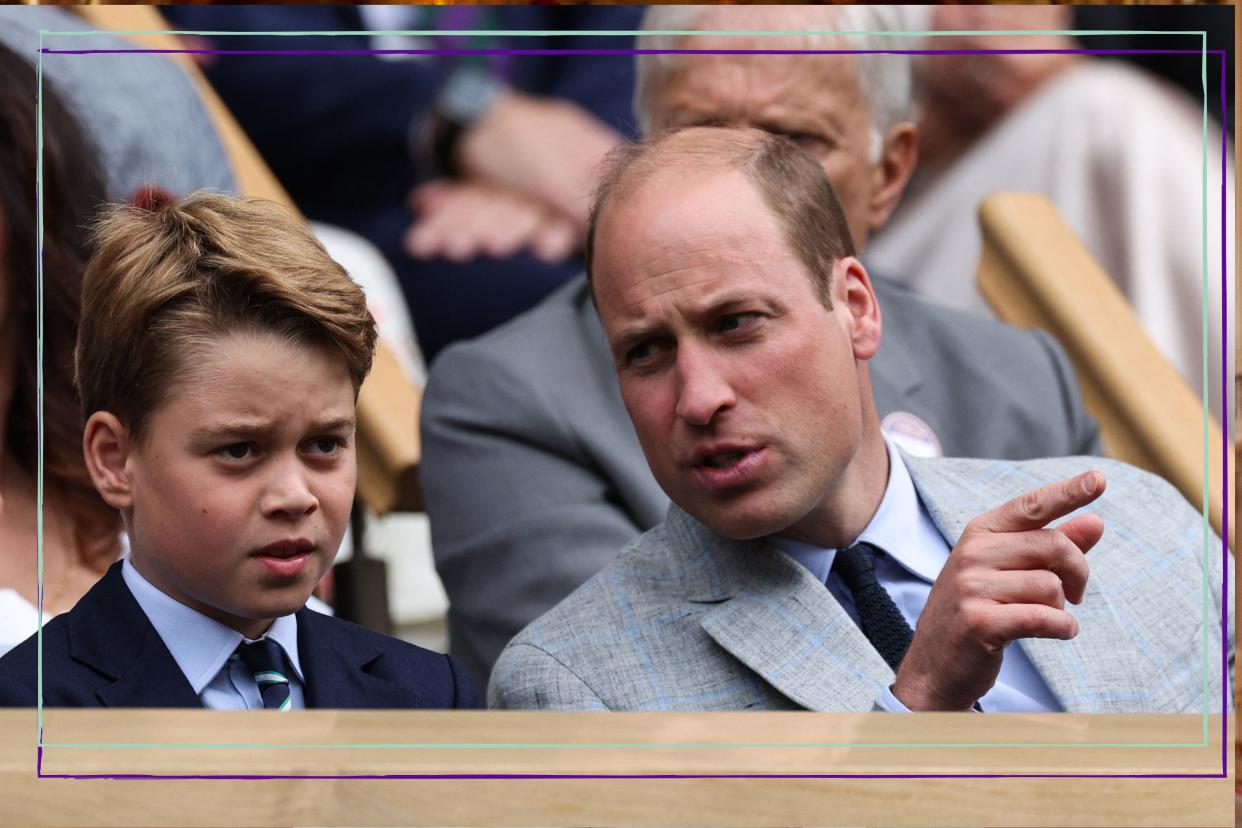  Prince William and Prince George at Wimbledon. 