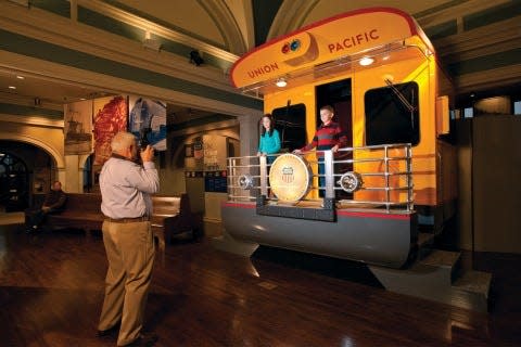 Explore railroad history at the Union Pacific Railroad Museum in Council Bluffs.