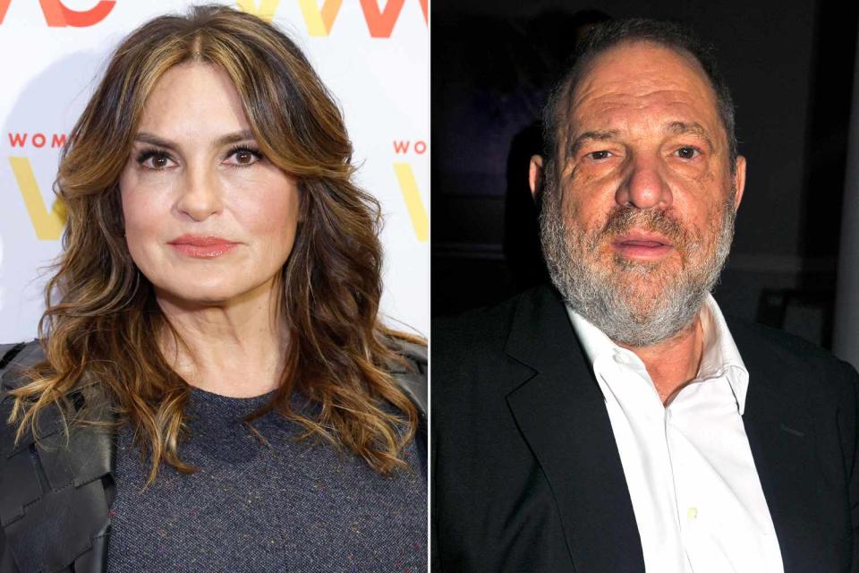 <p>John Lamparski/Getty; Tim Boxer/Getty</p> (L-R) Mariska Hargitay and Harvey Weinstein.