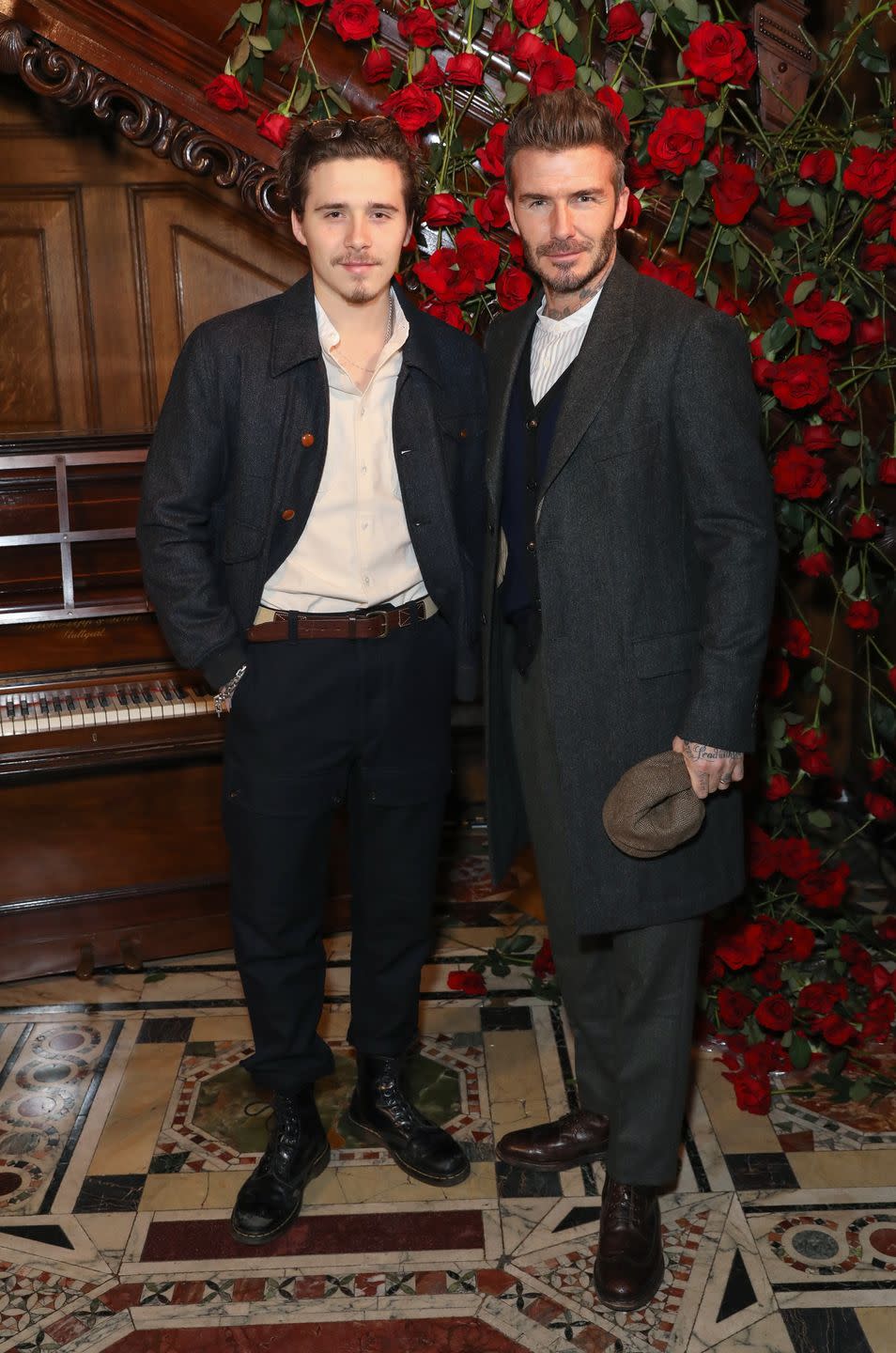<p>The photographer has certainly inherited his good looks and love of tattoos from his footballer father. </p><p>The pair share a love of Peaky Blinders-inspired overcoats, brogues and collarless shirts and regularly share clothes.</p>