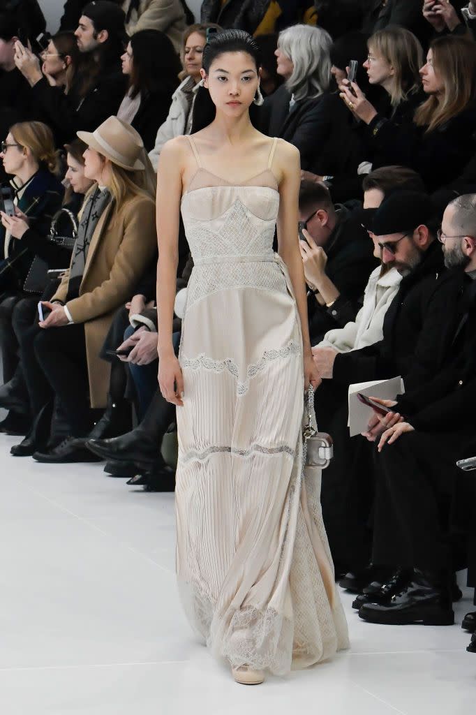 paris, france january 26 mika schneider walks the runway during the fendi couture haute couture springsummer 2023 fashion show as part of the paris haute couture week on january 26, 2023 in paris, france photo by victor virgilegamma rapho via getty images