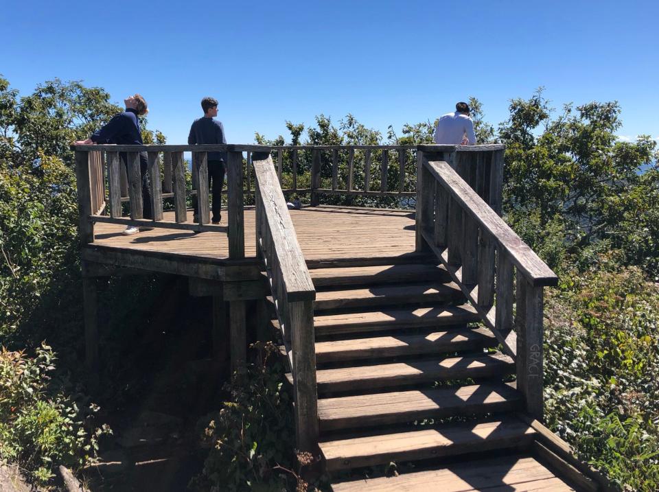 The Mount Pisgah viewing platform.