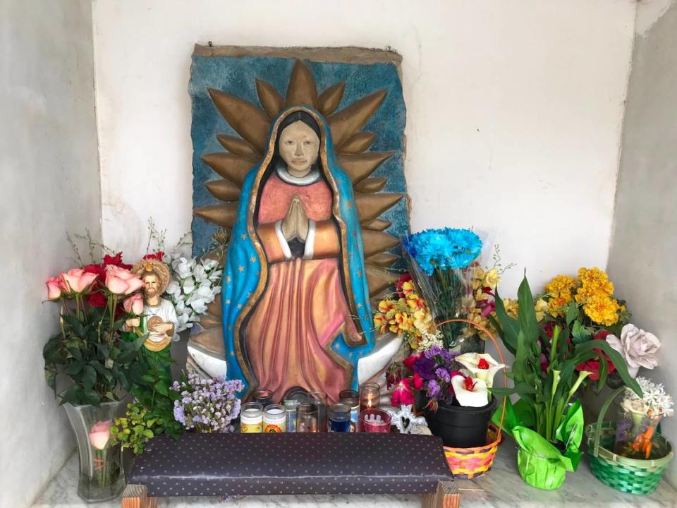 A religious shrine is among the landmarks in downtown Guadalupe, a small city located just south of San Luis Obispo County that serves as an entrance to the Guadalupe Dunes, where Cecil B. DeMille’s movie, “The Ten Commandments,” was filmed.