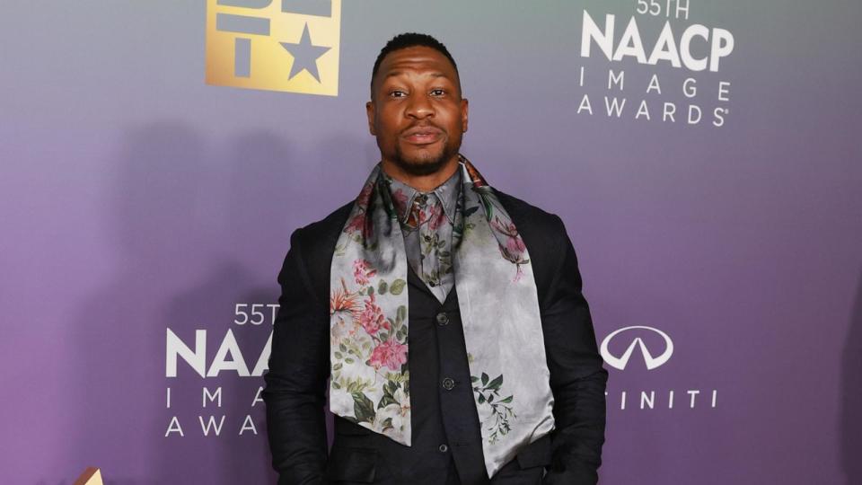 PHOTO: Jonathan Majors attends the 55th Annual NAACP Awards at the Shrine Auditorium and Expo Hall, on March 16, 2024, in Los Angeles,. (Matt Winkelmeyer/Getty Images, FILE)