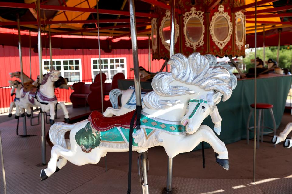 The carousel is pictured Aug. 23 at the Orr Family Farm.