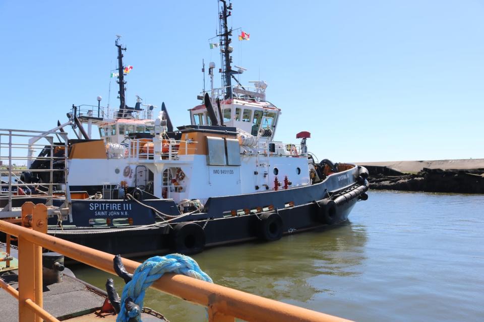 The Spitfire III, one of the newer tugs in Altantic Towing's Saint John fleet, boasts impressive firefighting capabilities in case of emergency. 