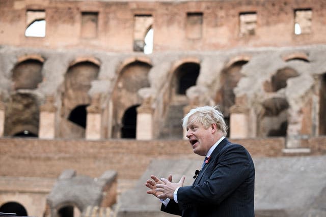Prime Minister Boris Johnson warned of a return to the Dark Ages (Jeff J Mitchell/PA)