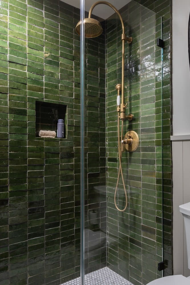 Build a moody tiled shower