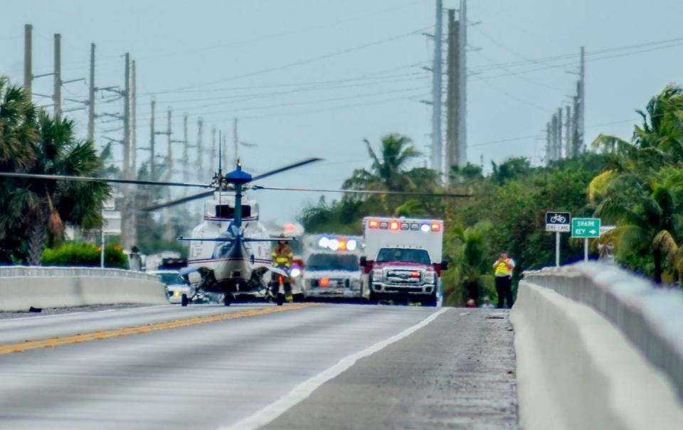 Monroe County’s Trauma Star program provides emergency air ambulance transportation from the remote Florida Keys to mainland hospitals with specialized trauma services not available in the Keys. CAMMY CLARK/Monroe County Fire Rescue