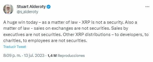 Fallo a favor de Ripple en la demanda contra la SEC