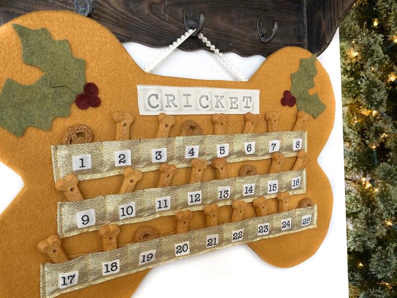 dog advent calendar, etsy