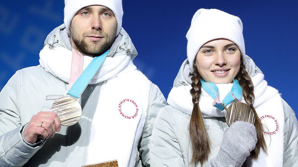 Alexander Krushelnitckii and Anastasia Bryzgalova. Pic: Getty