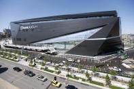 <p>U.S. Bank Stadium, the new home of the Minnesota Vikings NFL football team in Minneapolis. The Vikings will host the Green Bay Packers in the first regular season game in the new stadium Sunday, Sept. 18. The Vikings are expecting the $1.1 billion translucent building to be a significant advantage for them with 66,000 roaring fans packing the place all fall. (AP Photo/Jim Mone, File) </p>