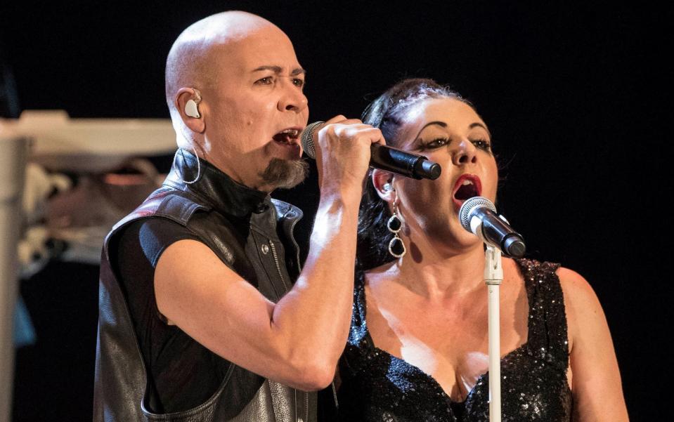 Philip Oakey and and Joanne Catherall of the Human League - Marcial Guillen/EPA-EFE/Shutterstock