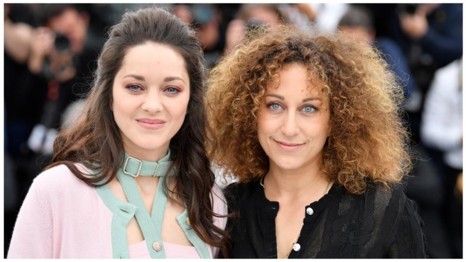 Marion Cotillard and Mona Achache, director of “Little Girl Blue,” at the film’s photocall at the Cannes Film Festival.