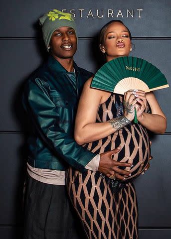 LeBron James Rubs Pregnant Rihanna's Bump at Louis Vuitton Show: Watch