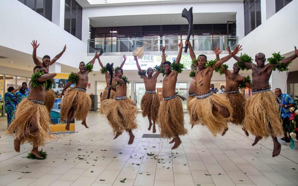 fiji arrivals -  LEON LORD/AFP