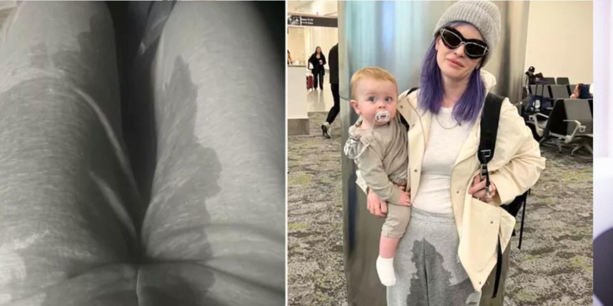 Kelly Osbourne traveling with baby