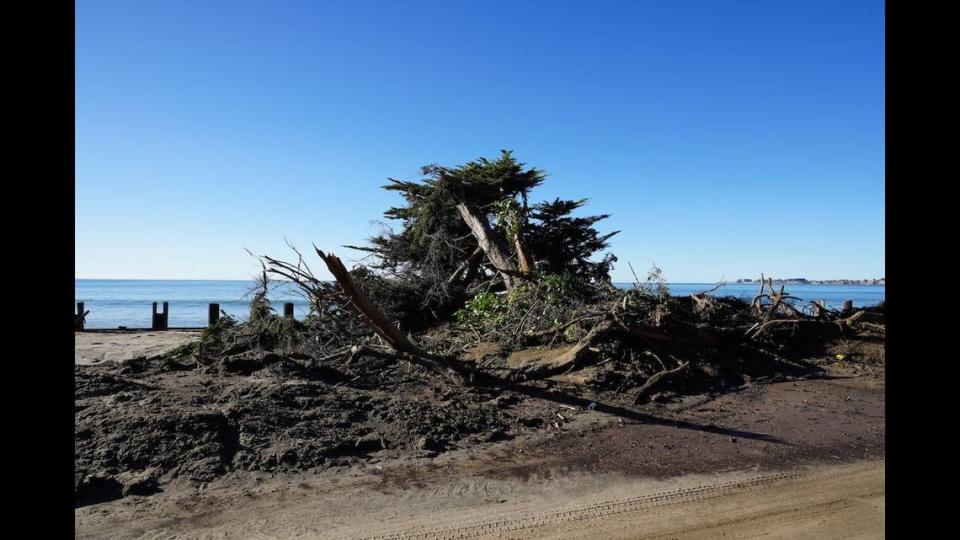 The campground at Seacliff State Beach, which was severely damaged by recent storms, will be closed through the rest of the year.