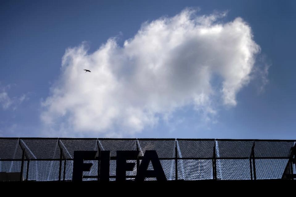 A cloud is seen above the headquarters of international soccer's top body FIFA, on May 27, 2015 in Zurich (AFP Photo/Fabrice Coffrini)