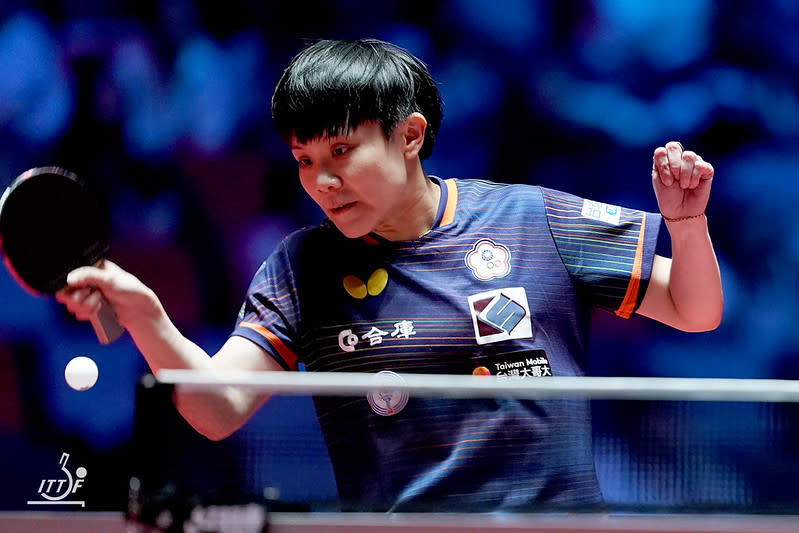 鄭怡靜。（取自ITTF World，4/16比賽照）